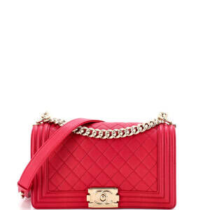 Chanel Boy Flap Bag Quilted Caviar Old #234677C38B